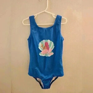 Hanna Andersson Mermaid one piece swimsuit sz.8 or 130cm